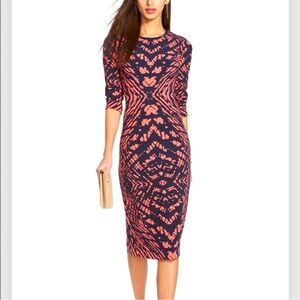 Maggy London 3/4 Sleeve Sheath Dress